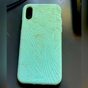 Pela Case iPhone X/XS. Mint waves